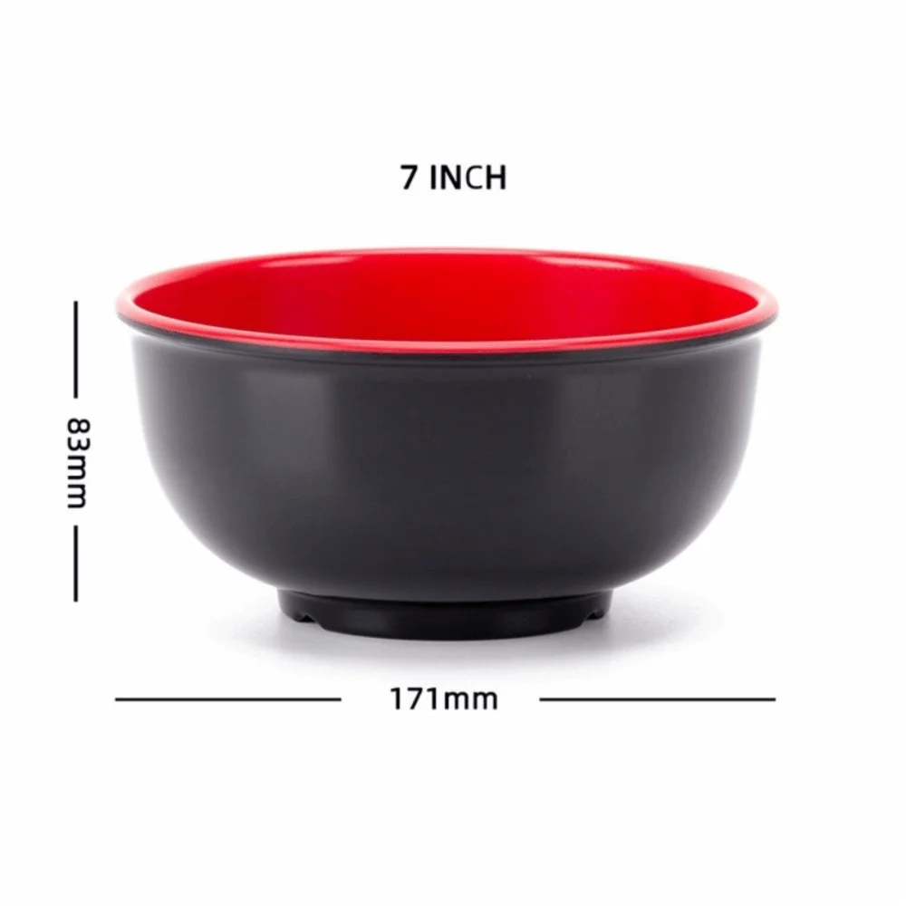 Japanese Style Melamine Bowls – Unbreakable Soup & Salad Bowls Melamine Dining Bowl Nixie 7 in.