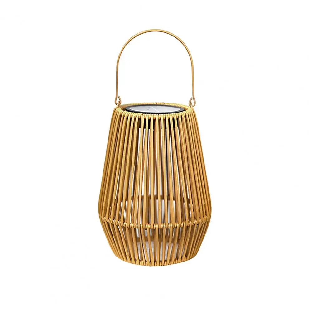 Woven Solar Lantern – Auto On/Off Outdoor Hanging Light