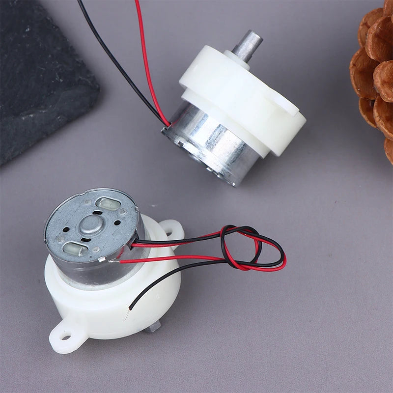 DC 3V–7.4V 12RPM Mini 300 Gear Reduction Motor 32mm DIY DC Gear Motor Nixie