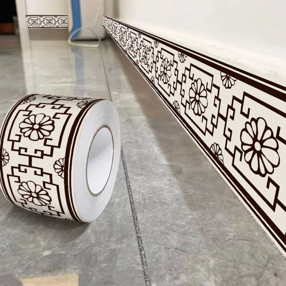 Self-Adhesive Skirting Line Wall Strip 5/10M | 8 Colors