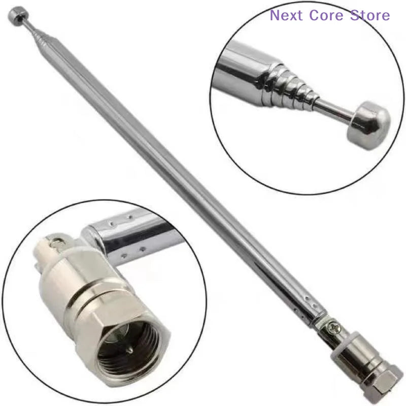 FM Telescopic Rod Antenna 3.5mm F-Type Adapter Kit (4/5Pcs) FM Radio Antenna Nixie
