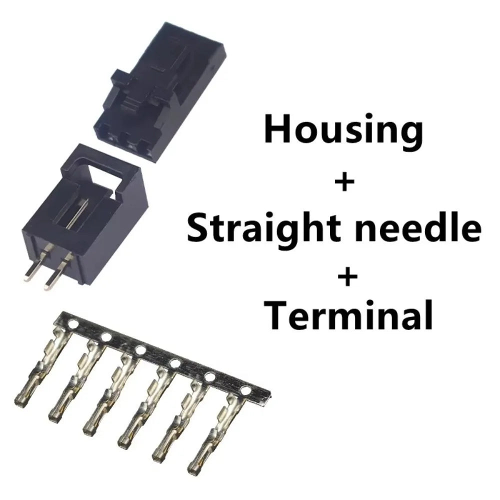 5-Set Dupont Connector Kit – Straight & Right Angle Pin Headers Electronics Connector Kit Nixie Straight needle-3P