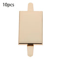10pcs Metal Blank Stamping Tags – Zinc Alloy Rectangle Labels Metal Stamping Tags Nixie 1