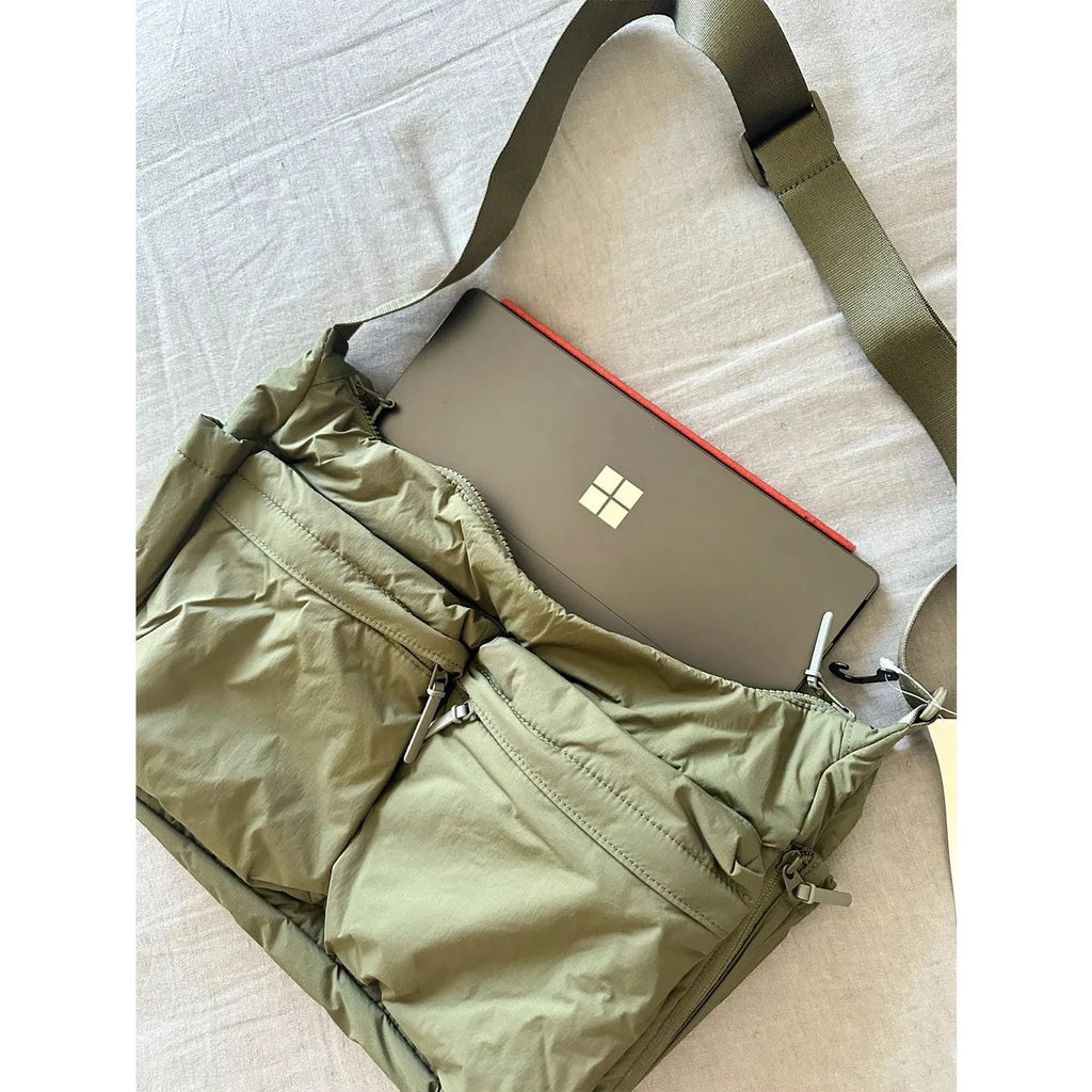 Unisex Waterproof Nylon Crossbody Shoulder Bag Multi-Pocket Crossbody Shoulder Bag Nixie