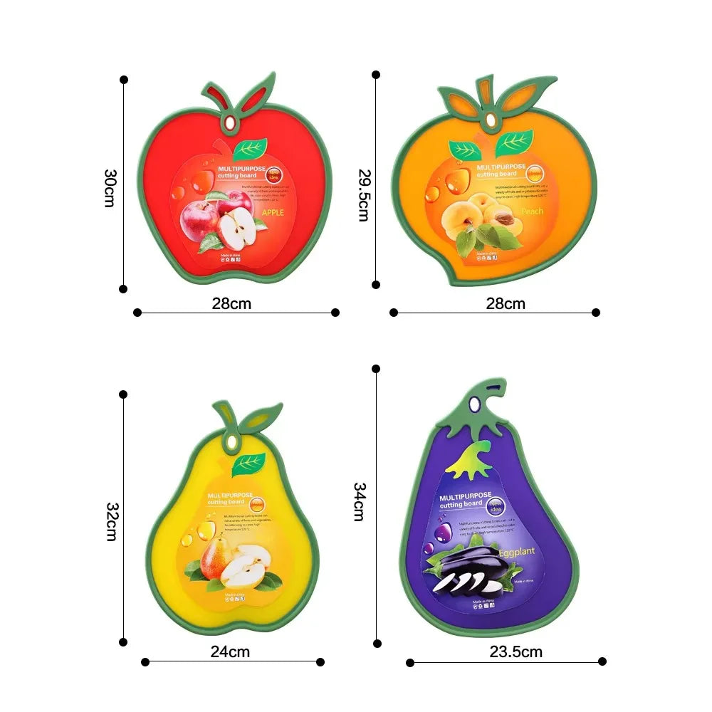 Fruit Shape Double-Sided Non-Slip Chopping Board | Food Grade PP