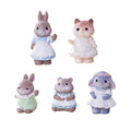 5-Piece Mini Animal Figurine Set – Fairy Garden Easter Décor Miniature Figurine Set Nixie 5Pcs