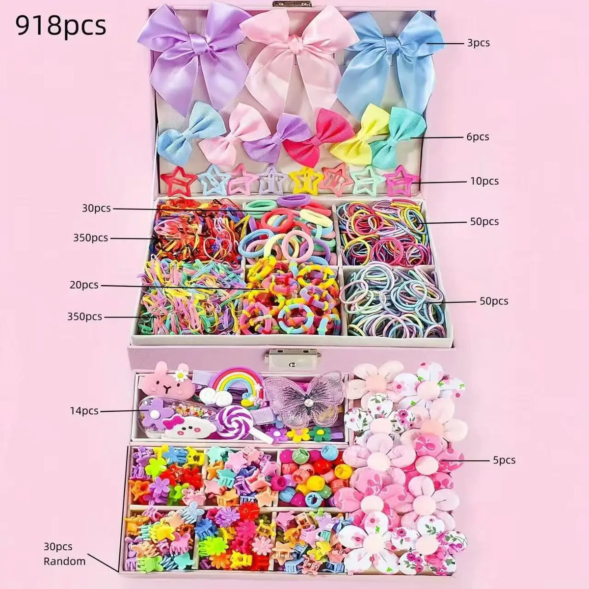 Girls' Sequin Butterfly Hair Clips Set 974 Pcs – BB Hairpins Kids Hair Clips Nixie 23-918Pcs No Box Bag
