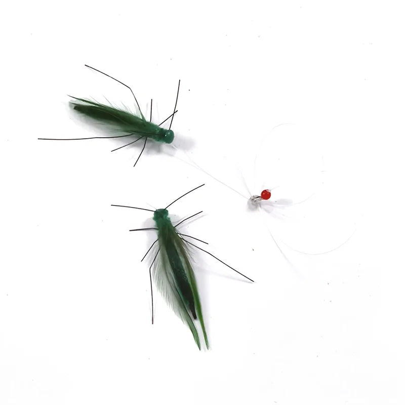 Green Grasshopper Cat Teaser Wand Replacement Head Toy Cat Teaser Toy Nixie