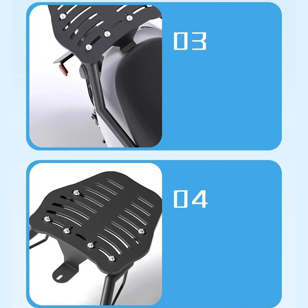 Adjustable Motorcycle Luggage Rack – Stainless Steel Trunk Rack