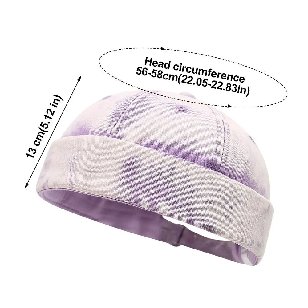 Hip Hop Brimless Docker Beanie Cap – Unisex Adjustable Cotton Hat Beanie Docker Cap Nixie