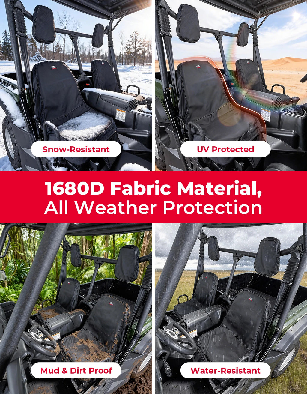 UTV Seat Cover for Hisun Axis Massimo Coleman 500 700 | 1680D UTV Seat Cover Nixie