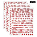 1080 PCS Vinyl Alphabet Stickers – Letters for Crafts & Decor Craft Letter Stickers Nixie C