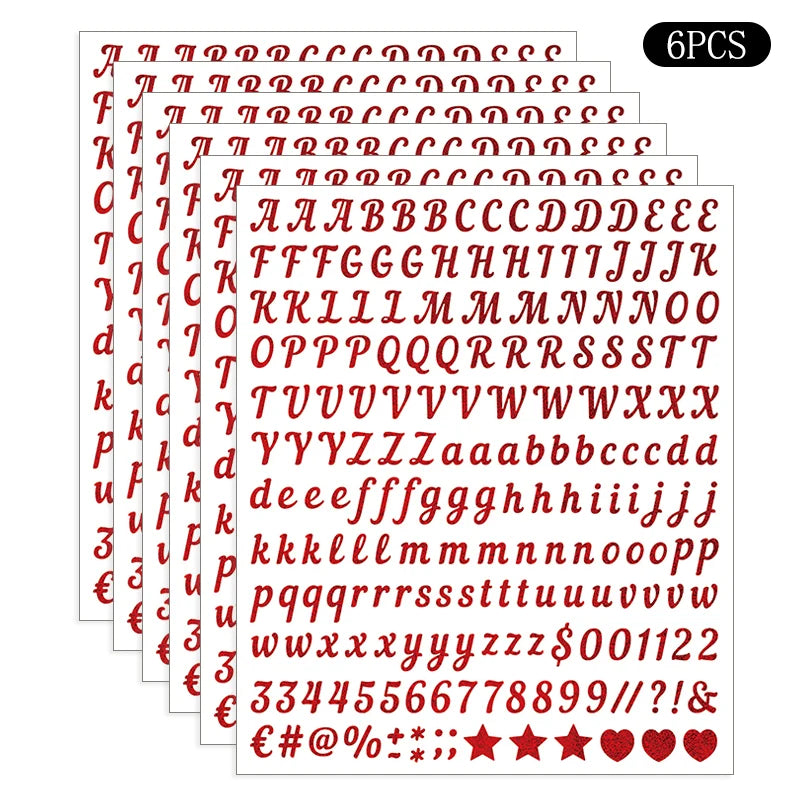 1080 PCS Vinyl Alphabet Stickers – Letters for Crafts & Decor Craft Letter Stickers Nixie C