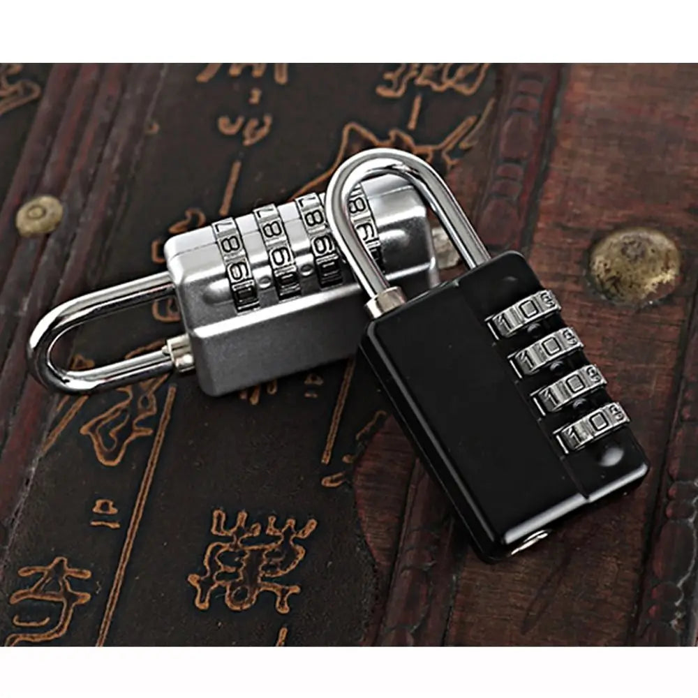 4-Digit Combination Padlock with Key – Zinc Alloy Security Lock