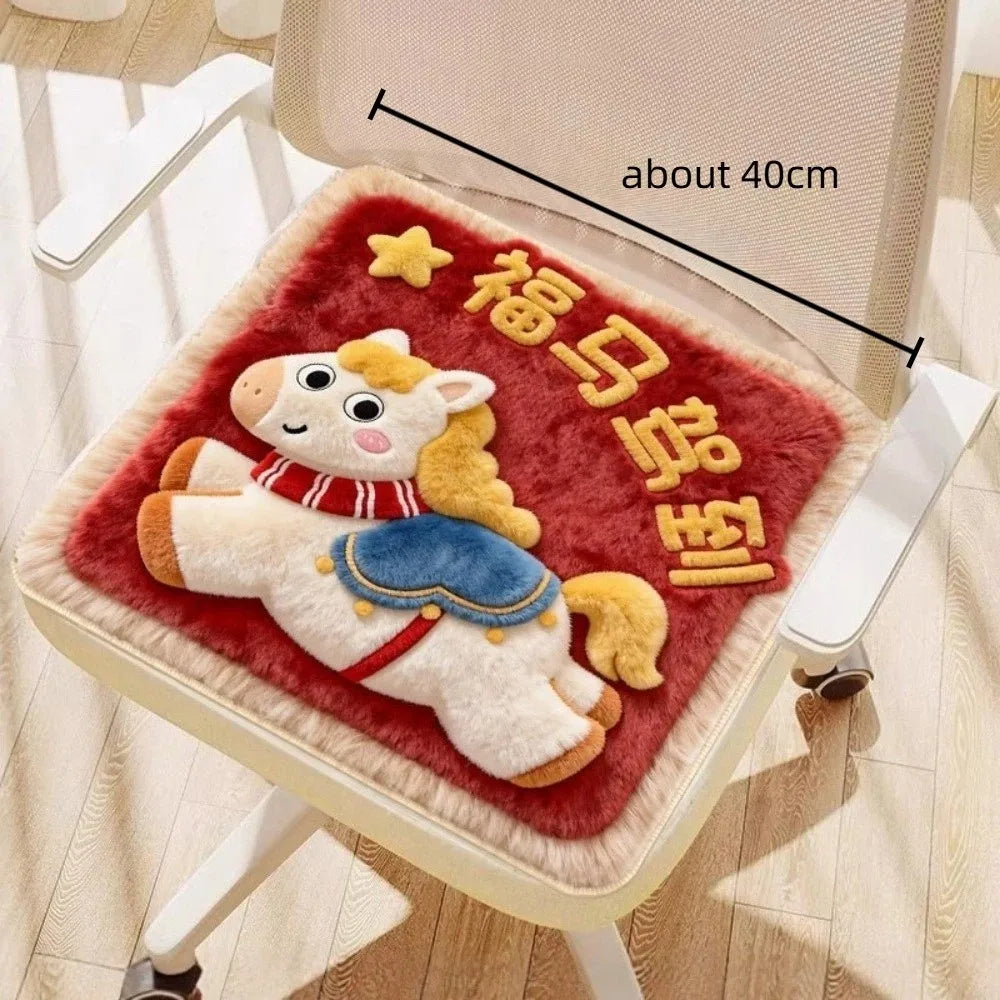 Cartoon Pony Anti-Slip Chair Cushion Pad – Festive Seat Pad Chair Seat Cushion Nixie