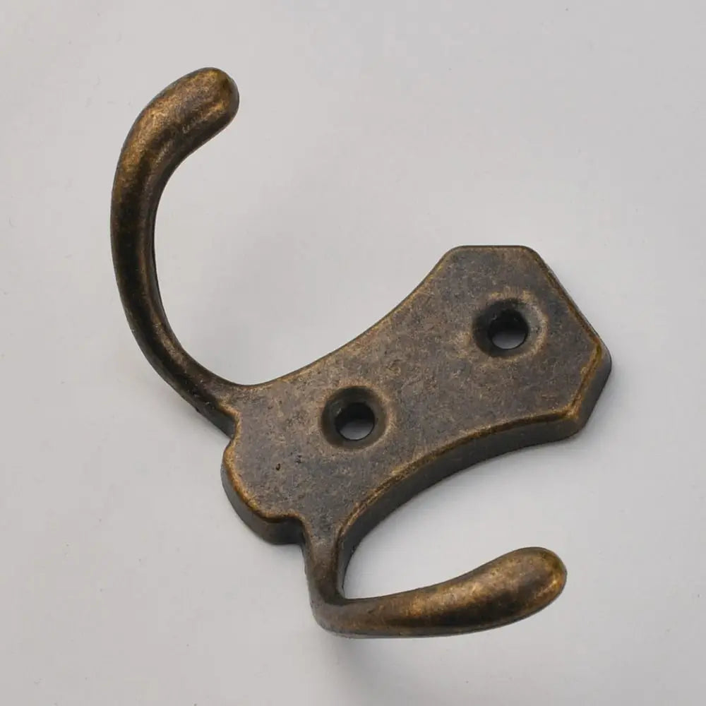 3PCS Zinc Alloy Double Prong Coat Hooks – Antique European Style Wall Coat Hooks Nixie