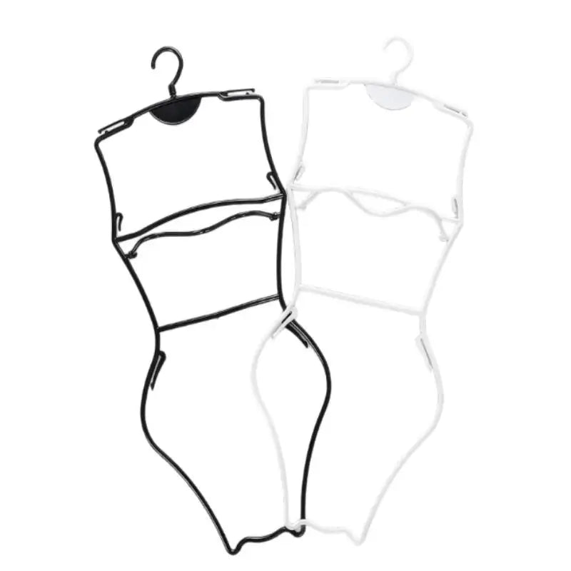Body Shape Swimsuit & Lingerie Hanger – Foldable Closet Organizer Garment Display Hanger Nixie
