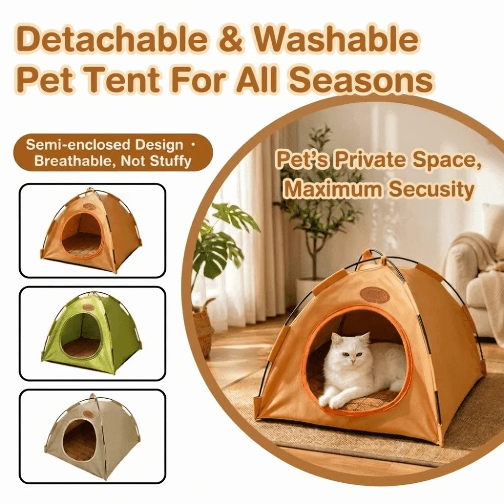 Foldable Cat Tent House – Breathable Waterproof Indoor Pet Kennel Cat Tent House Nixie