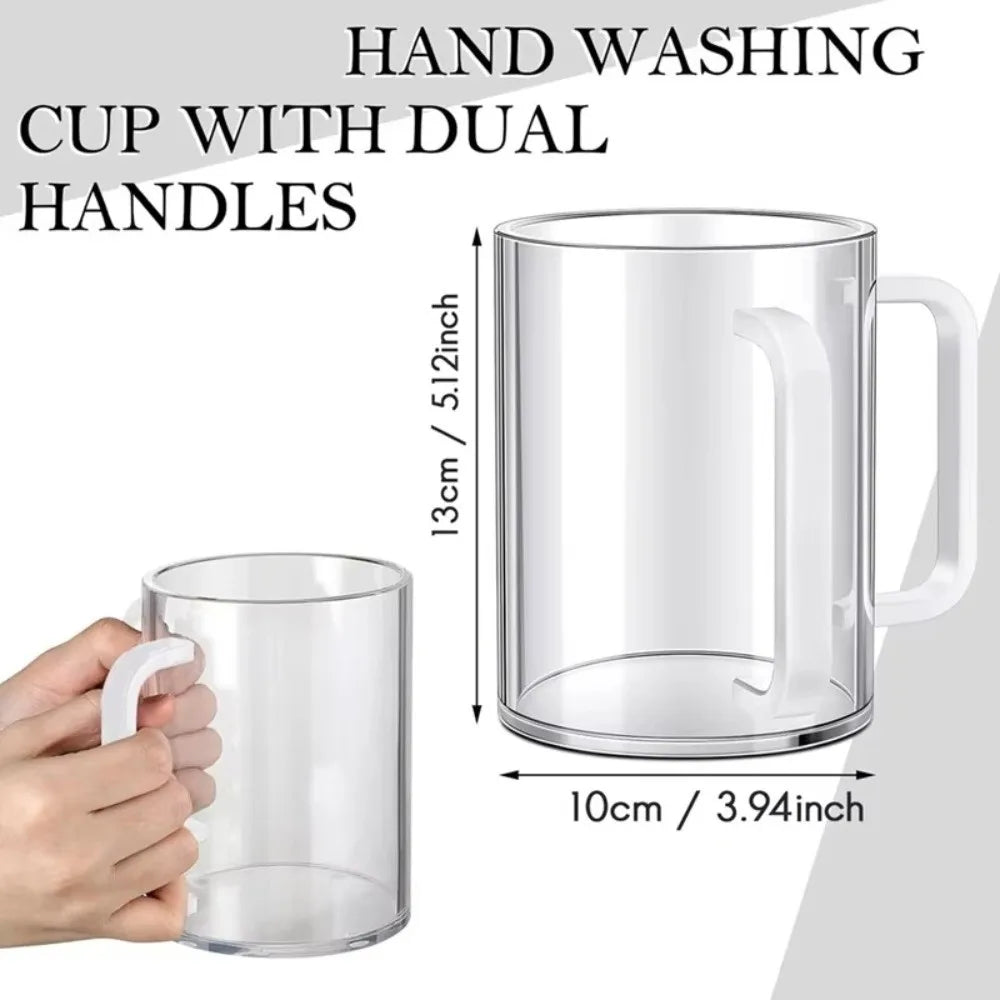 Netilat Yadayim Wash Cup – Large Dual-Handle Acrylic Cup