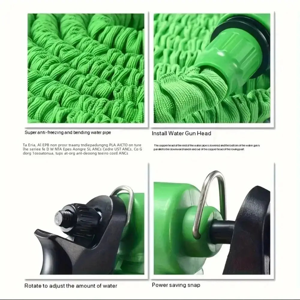 Expandable Garden Hose 25–125FT with 7-Pattern Spray Nozzle