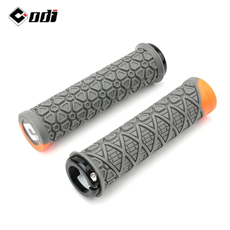 ODI Silicone Lock-On MTB Bike Grips – Non-Slip Handlebar Grips Bicycle Handlebar Grips Nixie GRAY