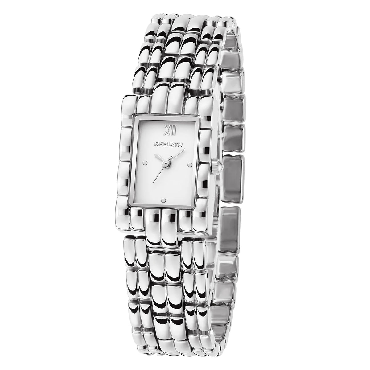 REBIRTH Vintage Square Women's Quartz Watch | Gold Chain Strap Women's Quartz Watch Nixie 3