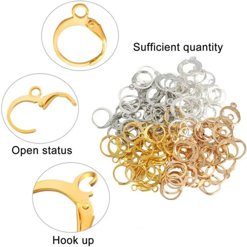 30pcs French Earring Hooks Copper DIY Jewelry Making Findings Earring Hooks Findings Nixie