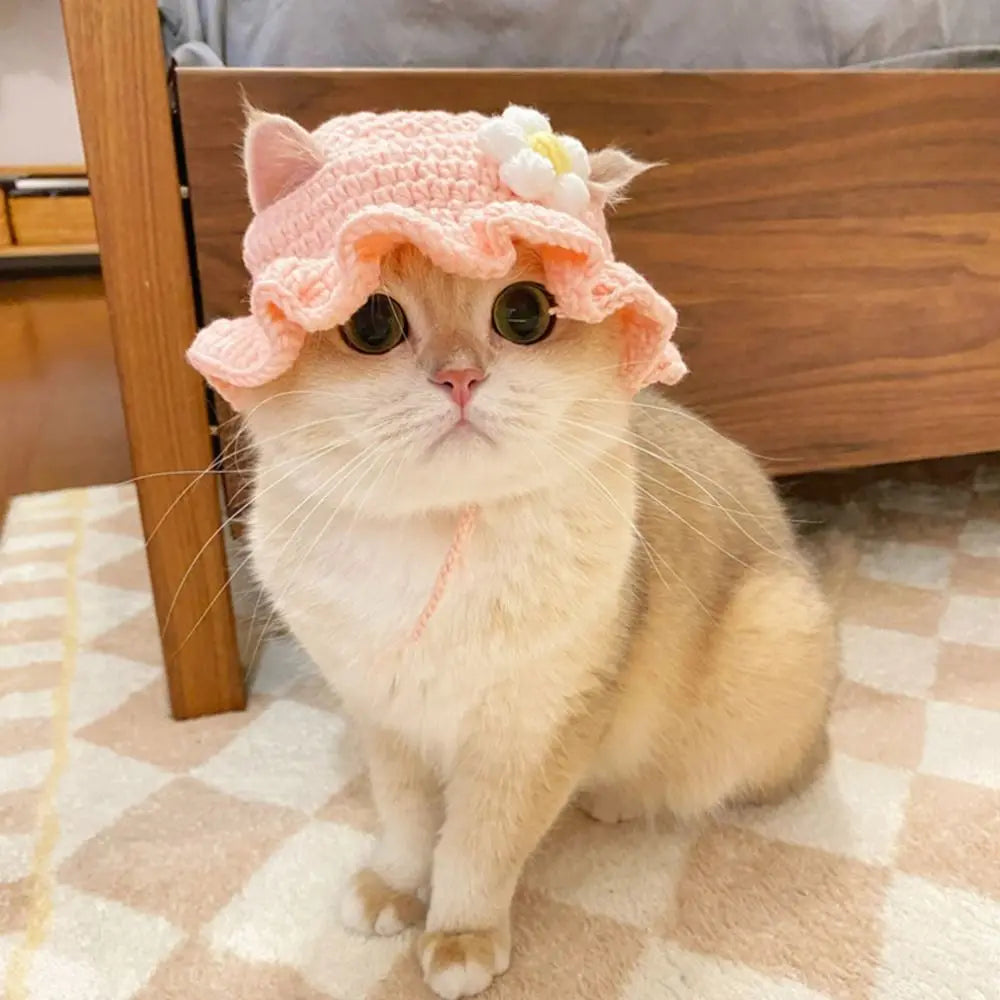 Cute Flower Pet Hat – Cosplay Headgear for Cats & Dogs Pet Costume Hat Nixie