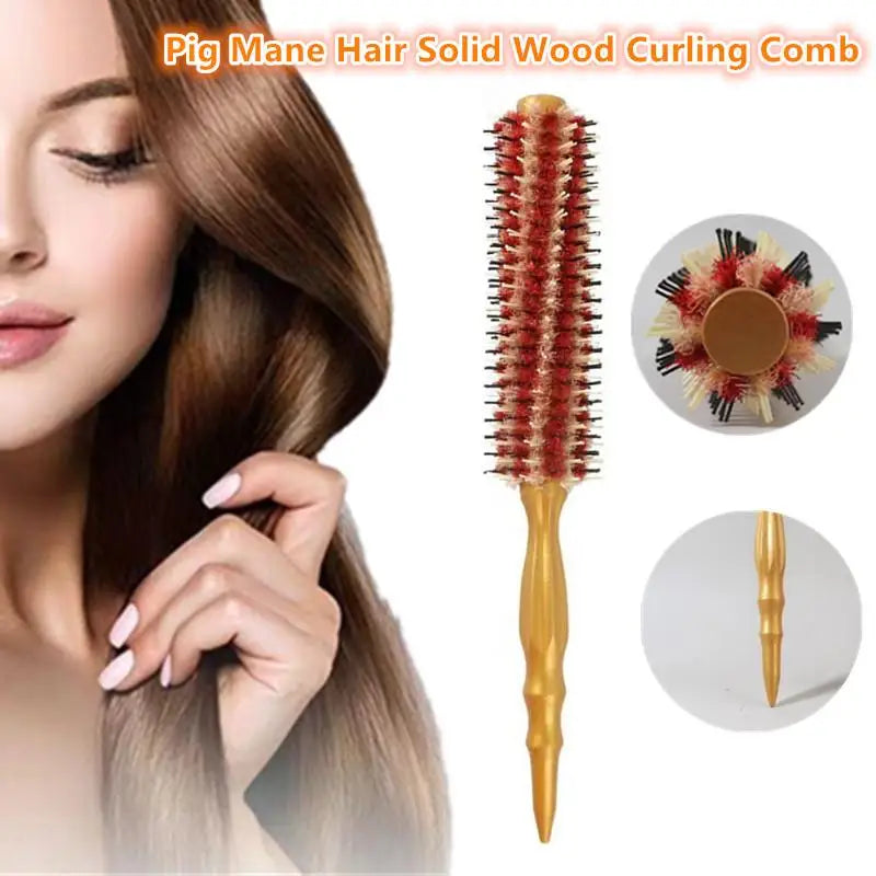 Round Curling Brush Comb for Medium to Long Hair | Nixie Round Hair Brush Nixie