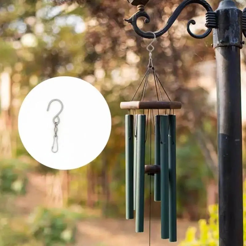 360° Swivel S Hooks with Safety Clips – Wind Chimes & Home Swivel Hanging Hooks Nixie