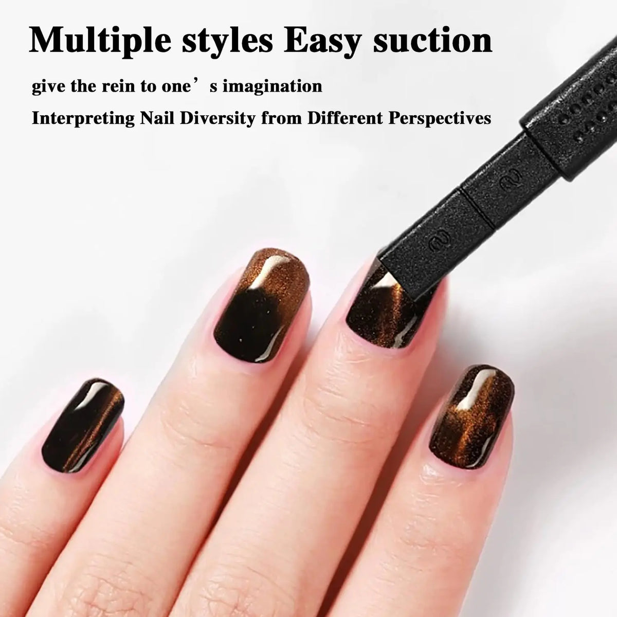 Double-Headed Cat Eye Nail Magnet 3D Tool for Gel Polish Art Nail Art Magnet Nixie