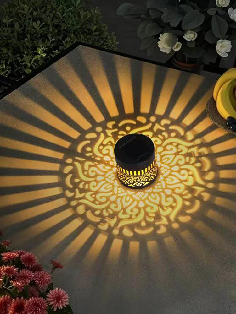 Solar Mandala Outdoor LED Wall Lamp – Waterproof Garden Light Solar Outdoor Wall Light Nixie