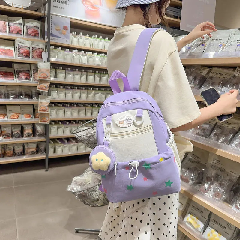 Korean Style Large Capacity Girls Backpack – Cute & Casual Girls School Backpack Nixie