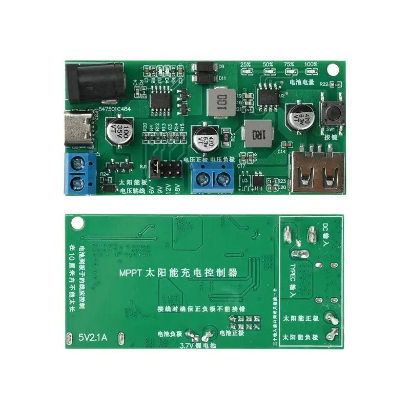 MPPT Solar Charger Board DC5-18V 2.5A for 18650 Battery Solar Charge Controller Nixie