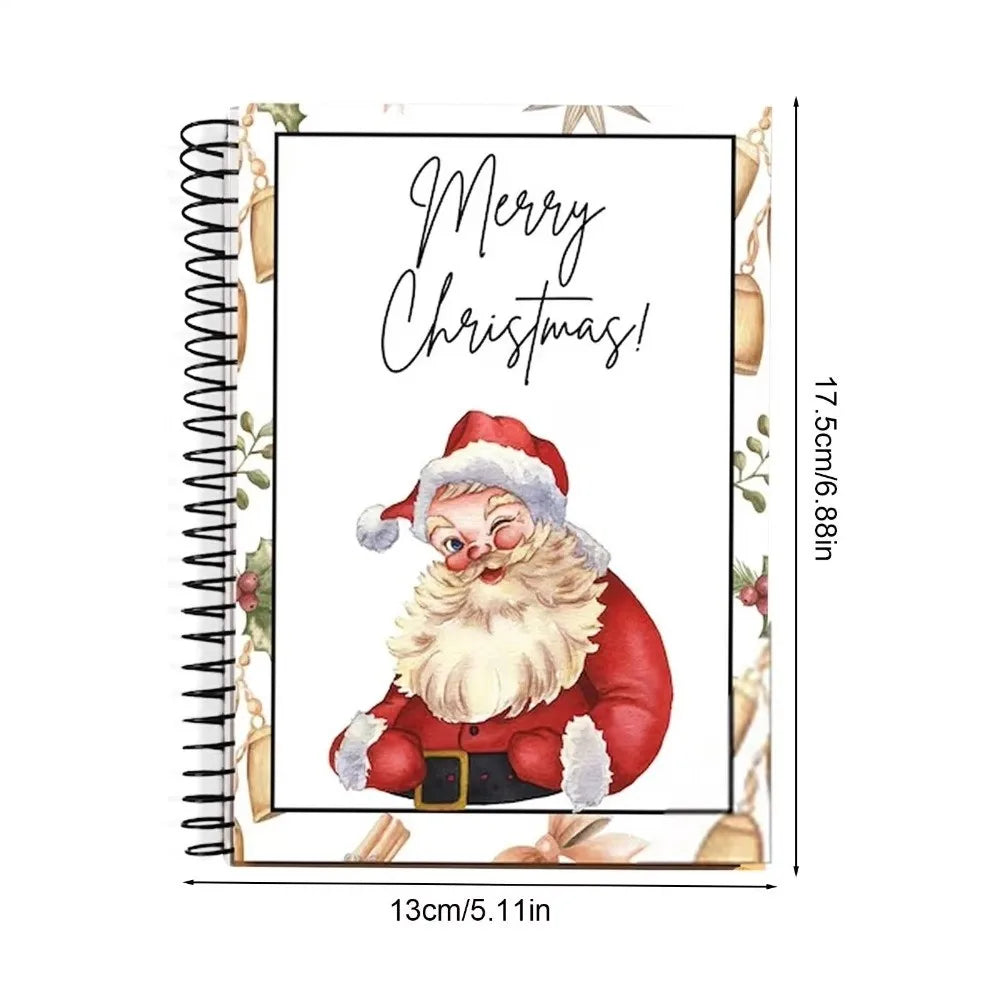 Spiral-Bound Christmas Gift Card Book & Greeting Organizer Gift Card Organizer Nixie