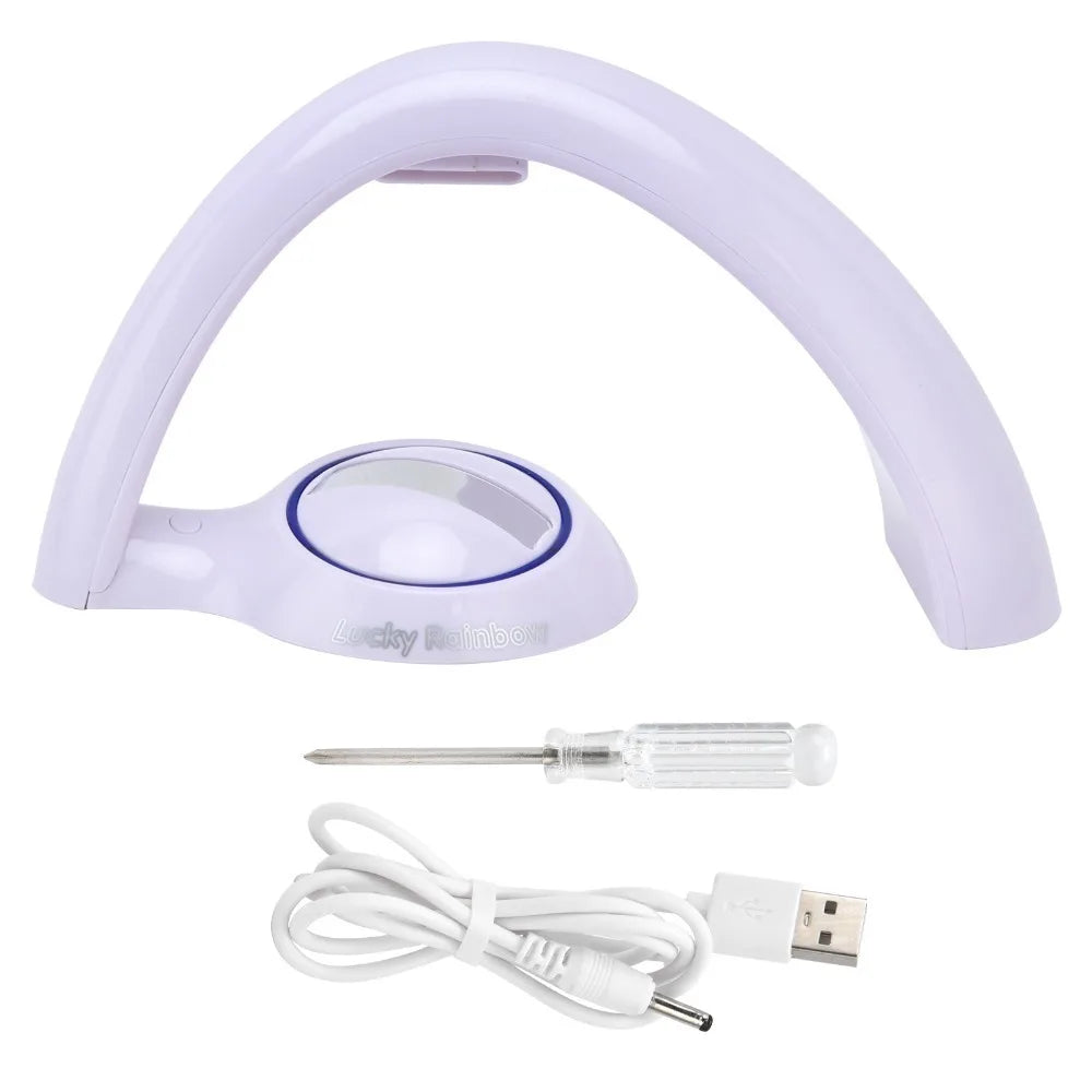 Rainbow Projector Night Light | USB & Battery | Auto Shut-Off