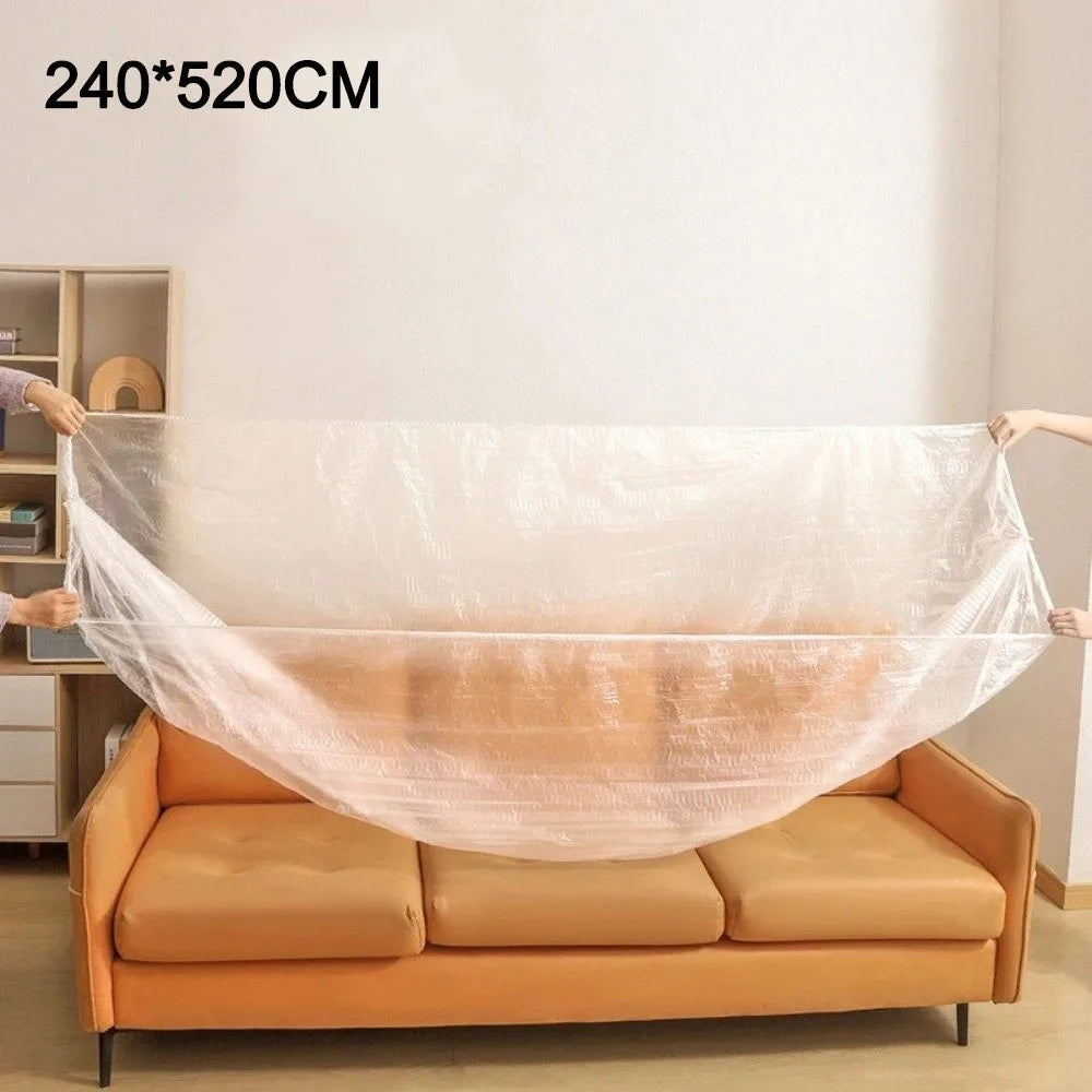 Transparent Disposable Furniture Dust Cover – Elastic Waterproof Furniture Dust Cover Nixie 240-520CM
