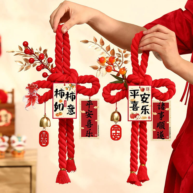 2026 Year of the Horse Chinese New Year Door Hanging Ornament Holiday Door Decoration Nixie