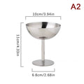 Stainless Steel Ice Cream Goblet Cup – Dessert & Salad Bowl Dessert Goblet Cup Nixie A2