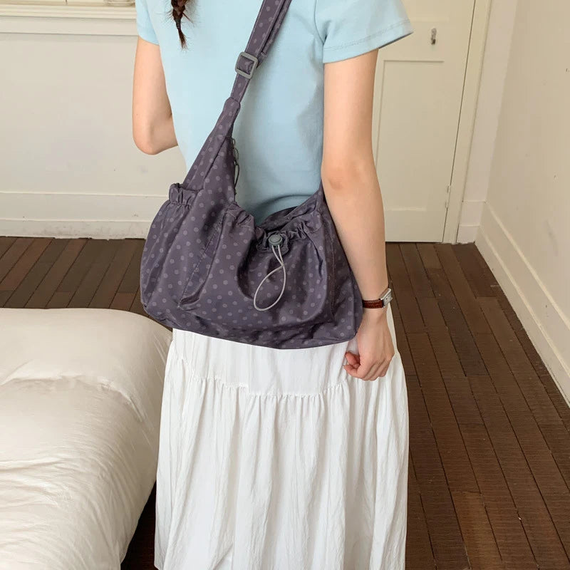 Korean Croissant Pleated Crossbody Shoulder Bag – Large Capacity Crossbody Shoulder Bag Nixie