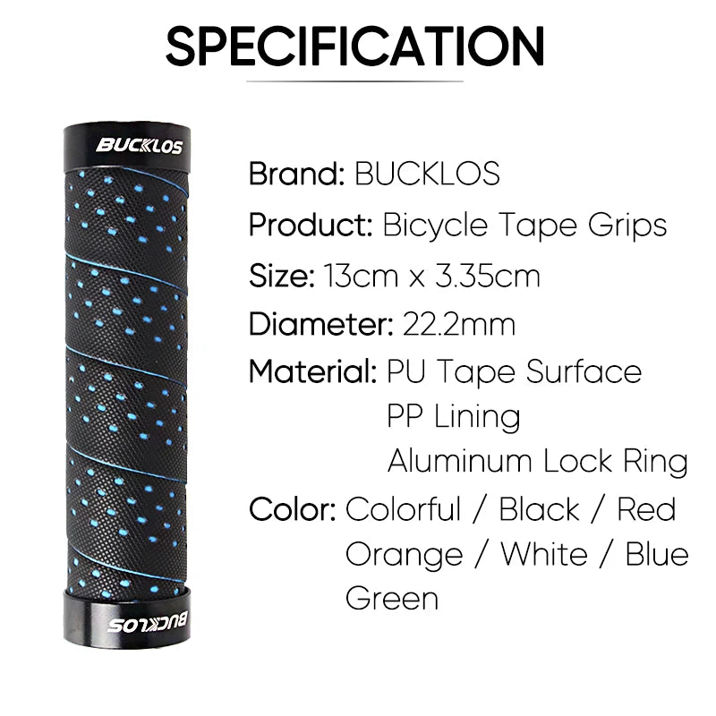BUCKLOS MTB Lock-On Bike Grips – Anti-Slip Handlebar Covers Bike Handlebar Grips Nixie