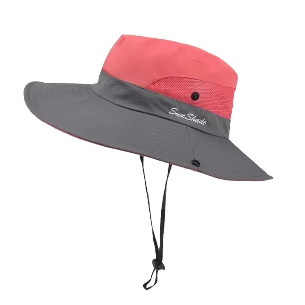 Breathable Mesh Bucket Hat – Foldable Outdoor Sun Hat Mesh Bucket Hat Nixie