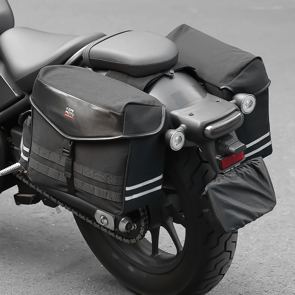 KEMITOUR 28L Throw-Over Motorcycle Saddle Bags – Universal Fit Motorcycle Saddlebags Nixie