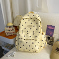 Nixie Floral Nylon Backpack for Teen Girls – School Campus Bag Girls School Backpack Nixie Yellow
