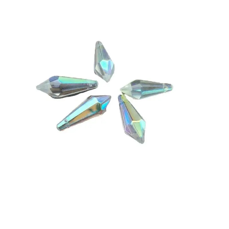 5PCS Crystal Icicle Suncatcher Prisms – Rainbow Chandelier Drops Crystal Chandelier Drops Nixie 5pcs55MM