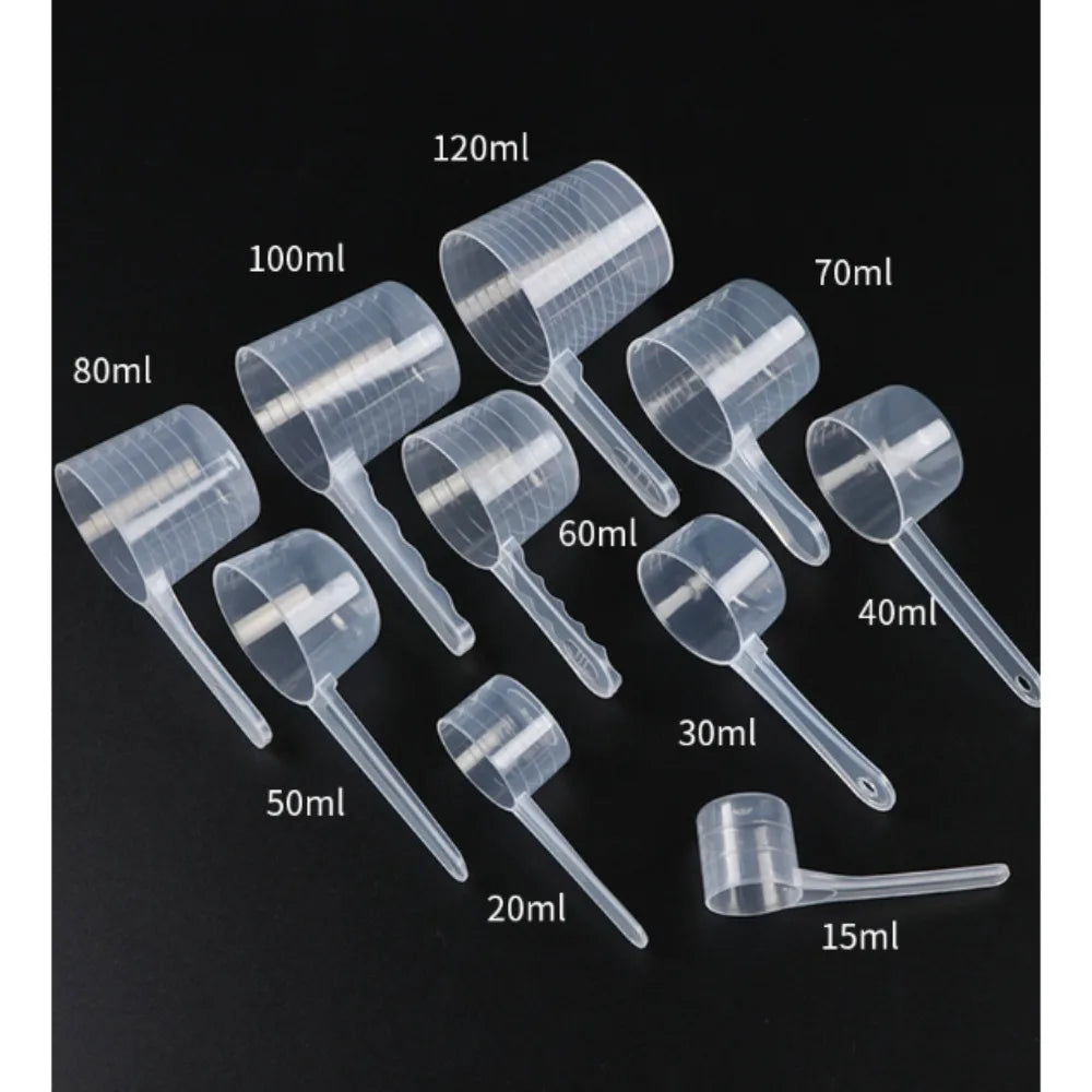 5-Piece Plastic Measuring Spoon Set with Scale – Coffee & Kitchen