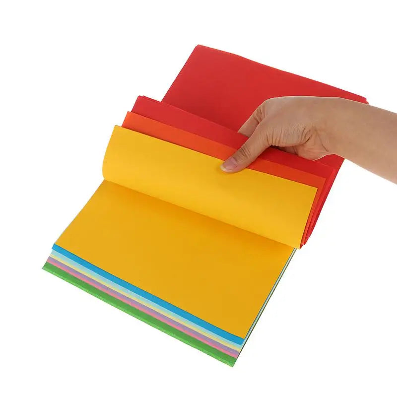 50/100pcs A4 Color Origami Craft Paper Set – 10 Colors for Kids Color Craft Paper Nixie