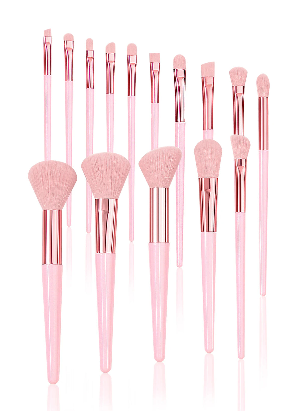 15-Piece Pink Makeup Brush Set with Storage Bucket | Nixie Makeup Brush Set Nixie pink