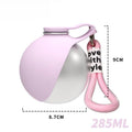 285ml Leak-Proof Stainless Steel Dog Travel Water Bottle & Bowl Dog Travel Water Bottle Nixie 304 Pink