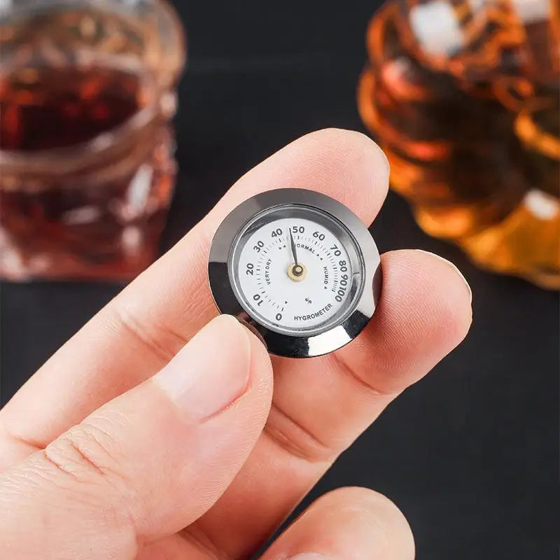 28mm Cigar Hygrometer with Glass Lens for Humidors Humidor Hygrometer Nixie